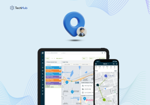 Real-time GPS data is synchronized with the ERP system, offering a centralized view of employee locations and project statuses