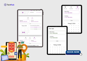 The frontend supported an advanced cart functionality, allowing users to select multiple rooms for different durations.